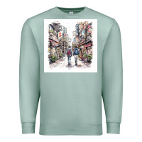 Seafoam Japan Street Premium Sweatshirt - Unal Design