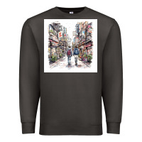 Smoke Japan Street Premium Sweatshirt - Unal Design
