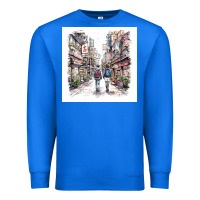True Royal Japan Street Premium Sweatshirt - Unal Design