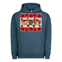 Pigment Midnight Navy mexico gnomes Urban Hoodie - HRA Design Shop