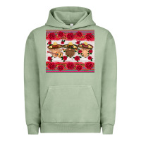 Pigment Oil Green mexico gnomes Urban Hoodie - HRA Design Shop