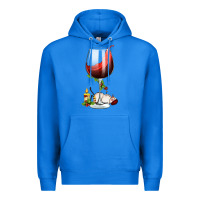 True Royal christmas wine glass Premium Hoodie - FaDigitalArtStudio