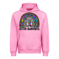 Fuchsia Pink autism awareness Urban Hoodie - CowhideDigitalArt