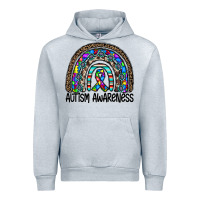 Heather Grey autism awareness Urban Hoodie - CowhideDigitalArt