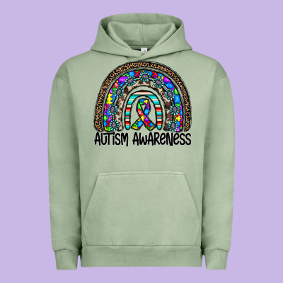 Autism Awareness Urban Hoodie Designed By Cowhidedigitalart