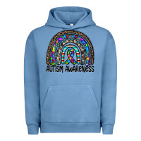 Pigment Pebble Blue autism awareness Urban Hoodie - CowhideDigitalArt