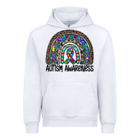 White autism awareness Urban Hoodie - CowhideDigitalArt