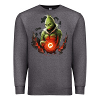 Charcoal Heather Grinch Premium Sweatshirt - Unal Design