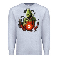 Heather Grey Grinch Premium Sweatshirt - Unal Design