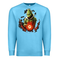 Ocean Blue Grinch Premium Sweatshirt - Unal Design