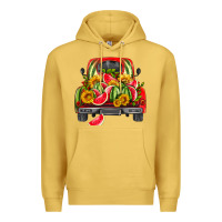 Antique Gold watermelon and truck Premium Hoodie - HRA Design Shop