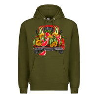 Army Green watermelon and truck Premium Hoodie - HRA Design Shop