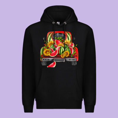 Watermelon And Truck Premium Hoodie Designed By Hra Design Shop