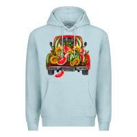 Blue Mist watermelon and truck Premium Hoodie - HRA Design Shop