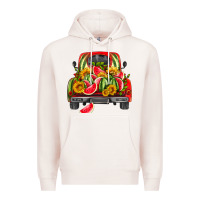 Pale Pink watermelon and truck Premium Hoodie - HRA Design Shop