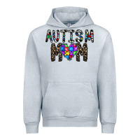 Heather Grey autism mom Urban Hoodie - CowhideDigitalArt