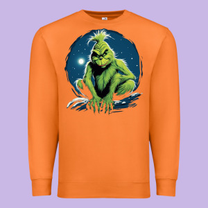 Grinch Premium Sweatshirt Designed By Unal Design
