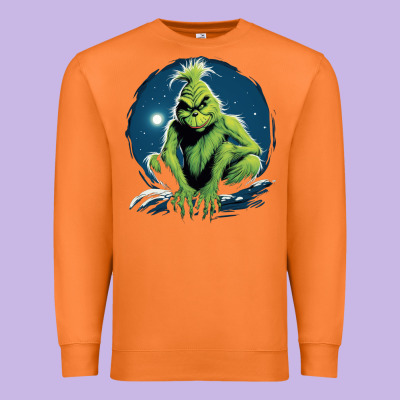Grinch Premium Sweatshirt Designed By Unal Design