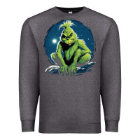Charcoal Heather Grinch Premium Sweatshirt - Unal Design