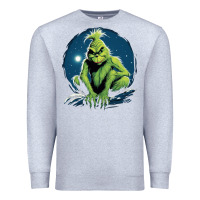 Heather Grey Grinch Premium Sweatshirt - Unal Design
