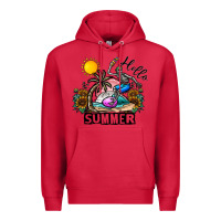 Cardinal hello summer Premium Hoodie - CowhideDigitalArt