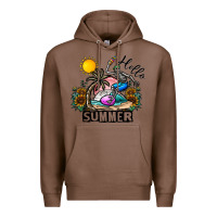 Chestnut hello summer Premium Hoodie - CowhideDigitalArt