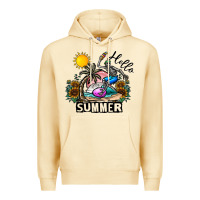 Pina Colada hello summer Premium Hoodie - CowhideDigitalArt