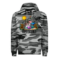 Slate Camo hello summer Premium Hoodie - CowhideDigitalArt