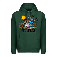 Sports Green hello summer Premium Hoodie - CowhideDigitalArt