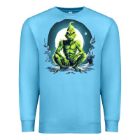Ocean Blue Grinch Premium Sweatshirt - Unal Design