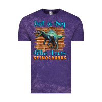 Cloud Purple just a boy who loves baby spinosaurus Vintage Tee - Artiststas