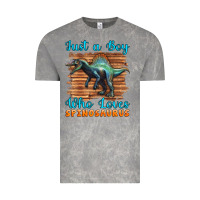 Cloud Rock just a boy who loves baby spinosaurus Vintage Tee - Artiststas