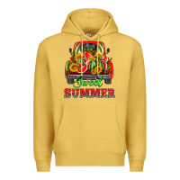 Antique Gold sweet summer watermelon and truck Premium Hoodie - HRA Design Shop