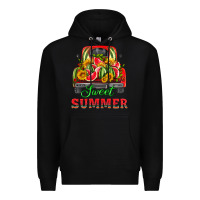 Black sweet summer watermelon and truck Premium Hoodie - HRA Design Shop