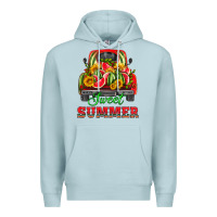 Blue Mist sweet summer watermelon and truck Premium Hoodie - HRA Design Shop