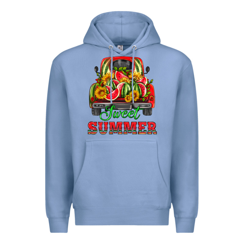 Sweet Summer Watermelon And Truck Premium Hoodie by HRA Design Shop | Teevron