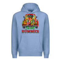Colony Blue sweet summer watermelon and truck Premium Hoodie - HRA Design Shop