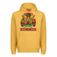 Mustard sweet summer watermelon and truck Premium Hoodie - HRA Design Shop