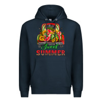 Navy sweet summer watermelon and truck Premium Hoodie - HRA Design Shop