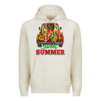 Oatmeal Heather sweet summer watermelon and truck Premium Hoodie - HRA Design Shop