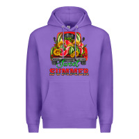 Purple sweet summer watermelon and truck Premium Hoodie - HRA Design Shop