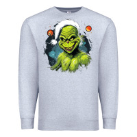Heather Grey Grinch Premium Sweatshirt - Unal Design