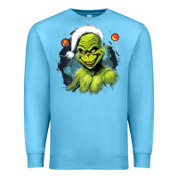 Ocean Blue Grinch Premium Sweatshirt - Unal Design