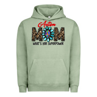 Pigment Oil Green autism Urban Hoodie - CowhideDigitalArt