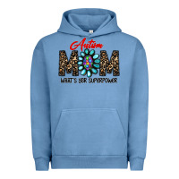 Pigment Pebble Blue autism Urban Hoodie - CowhideDigitalArt