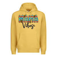 Antique Gold mama vibes Premium Hoodie - CowhideDigitalArt