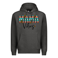 Charcoal Heather mama vibes Premium Hoodie - CowhideDigitalArt