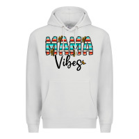 Dove Grey mama vibes Premium Hoodie - CowhideDigitalArt
