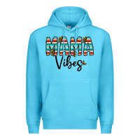 Ocean Blue mama vibes Premium Hoodie - CowhideDigitalArt
