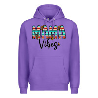 Purple mama vibes Premium Hoodie - CowhideDigitalArt